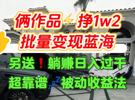 只靠2个作品点赞数量就挣1.2W，不导私域也能变现了【支持矩阵】汽水音乐门种草项目-HEIXMI（中国站）