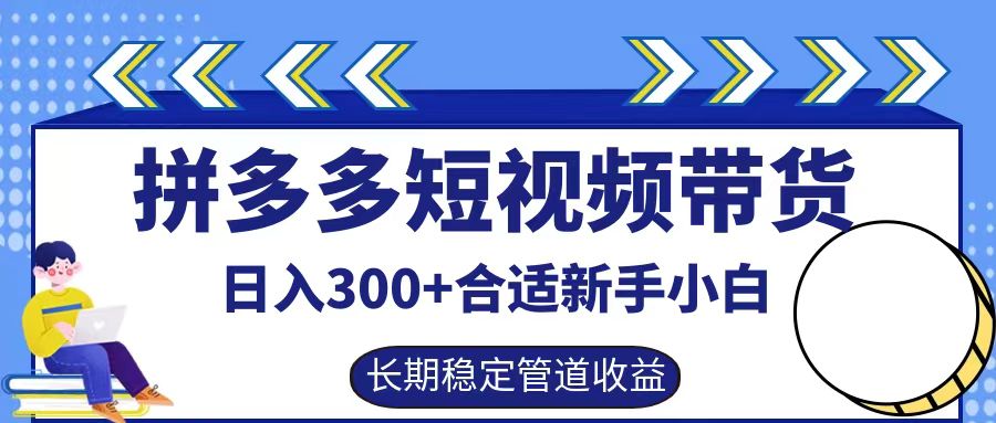 拼多多短视频带货日入300+，实操账户展示看就能学会-HEIXMI（中国站）
