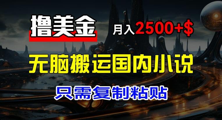 最新撸美金项目，搬运国内小说爽文，只需复制粘贴，稿费月入2500+美金，新手也能快速上手【揭秘】-HEIXMI（中国站）