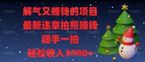解气又挣钱的项目，最新违章拍照挣钱，随手一拍，轻松收入多张【揭秘】-HEIXMI（中国站）