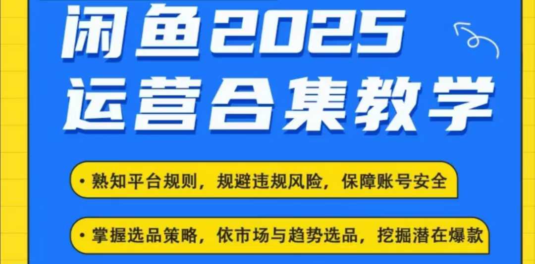 2025闲鱼电商运营全集，2025最新咸鱼玩法-HEIXMI（中国站）