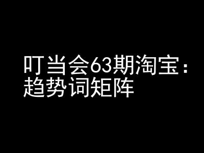 《淘宝天猫打爆班》原创高阶技术第63期，趋势词矩阵技术和玩法-HEIXMI（中国站）