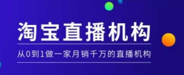 淘宝直播运营实操课【MCN机构】，从0到1做一家月销千万的直播机构-HEIXMI（中国站）