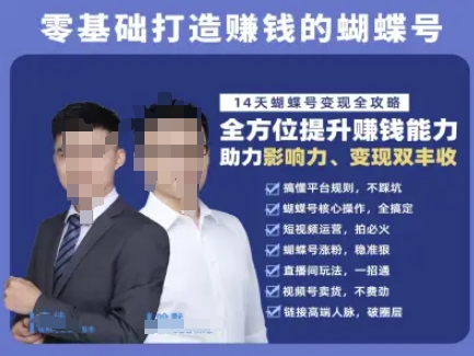 蝴蝶号专栏-视频号运营教程，零基础打造挣钱的蝴蝶号，14天蝴蝶号变现全攻略-HEIXMI（中国站）