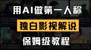 用AI做第一人称独白影视解说，手把手教学，保姆级教程-HEIXMI（中国站）