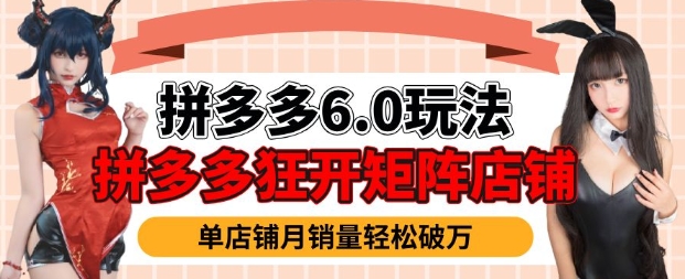 拼多多虚拟商品暴利6.0玩法，轻松实现月入过W-HEIXMI（中国站）