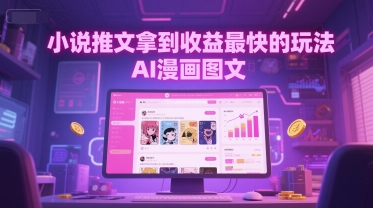 小说推文拿到收益最快的玩法，AI漫画图文 - HEIXMI（中国站）-HEIXMI（中国站）