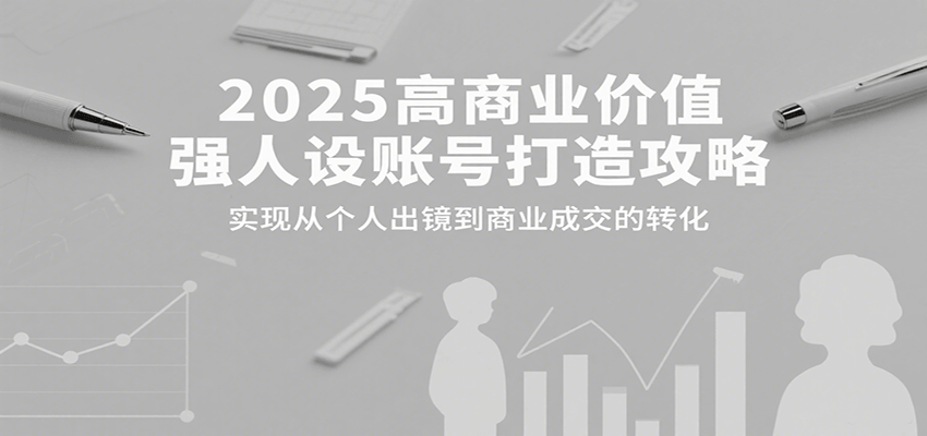 2025高商业价值强人设账号打造攻略，实现从个人出镜到商业成交的转化-HEIXMI（中国站）
