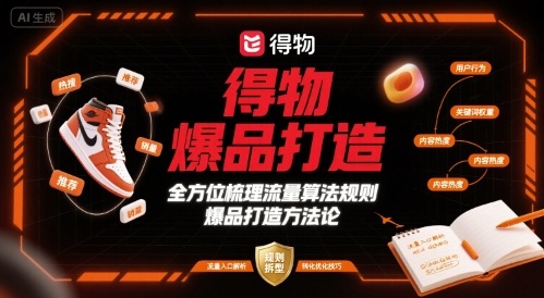 得物爆品打造，全方位梳理得物流量算法规则爆品打造规则-HEIXMI（中国站）