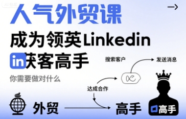 人气外贸课-成为领英Linkedin获客高手，你需要做对什么-HEIXMI（中国站）