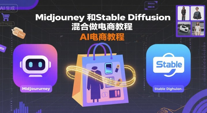 Midjourney和Stable Diffusion混合做电商教程-ai电商教程-HEIXMI（中国站）