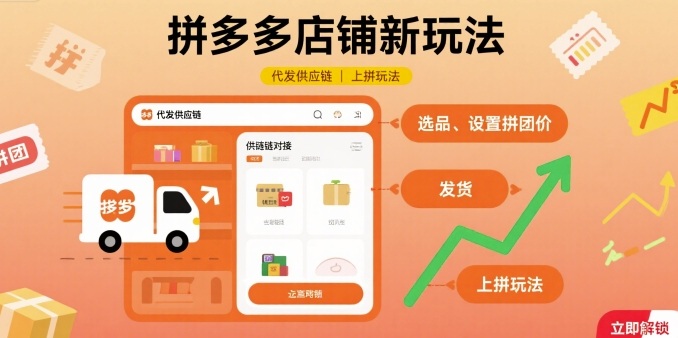 拼多多店铺新玩法，代发供应链上拼玩法-HEIXMI（中国站）