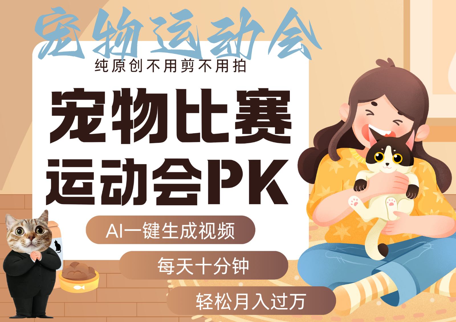 AI萌宠运动员跳水 射击 篮球 足球比赛 每天十分钟 附详细提示词文案库 代替做…-HEIXMI（中国站）