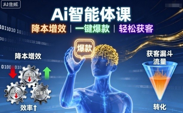 Ai智能体课，降本增效，一键爆款，轻松获客-HEIXMI（中国站）