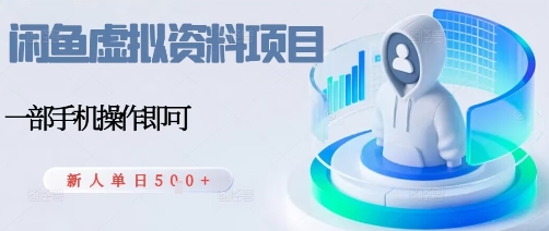 闲鱼虚拟资料项目，每天一小时，新人日入5张-HEIXMI（中国站）