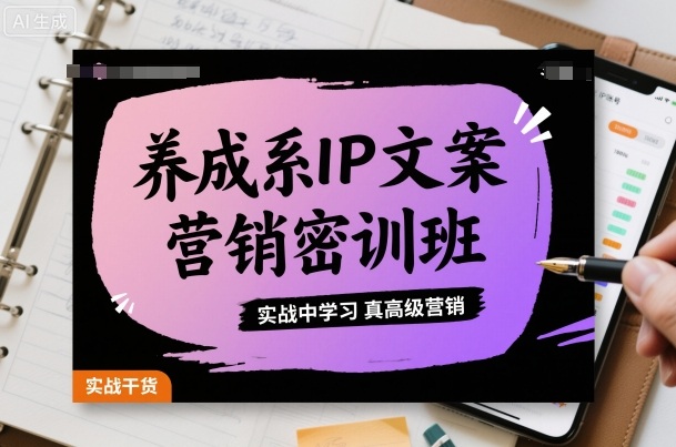 养成系IP文案营销密训班，实战中学习真高级营销-HEIXMI（中国站）