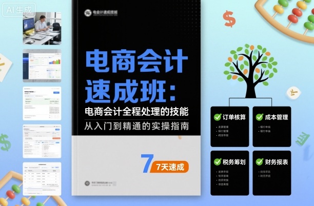 电商会计速成班，电商会计全程处理的技能-HEIXMI（中国站）