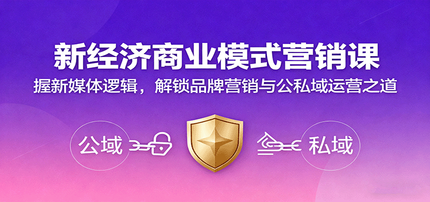 新经济商业模式营销课，握新媒体逻辑，解锁品牌营销与公私域运营之道-HEIXMI（中国站）