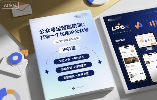公众号运营高阶课，打造一个优质IP公众号-HEIXMI（中国站）