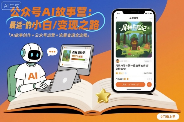 公众号ai故事营，最适合小白的自媒体变现之路-HEIXMI（中国站）
