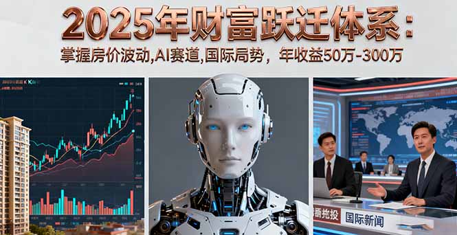 2025年财富跃迁体系：掌握房价波动,AI赛道,国际局势，年收益50万-300万-HEIXMI（中国站）