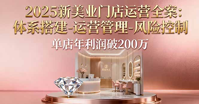 2025新美业门店运营全案：体系搭建-运营管理-风险控制，单店年利润破200万-HEIXMI（中国站）