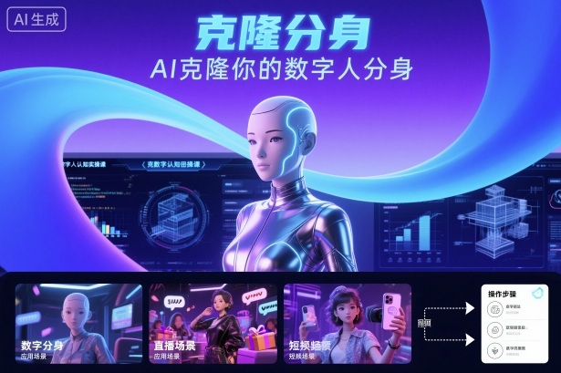 AI数字人认知实操课，克隆你的数字人分身-HEIXMI（中国站）