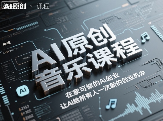 AI原创音乐课程，在家可做的Ai副业，让Ai给所有人一次新的创业机会-HEIXMI（中国站）