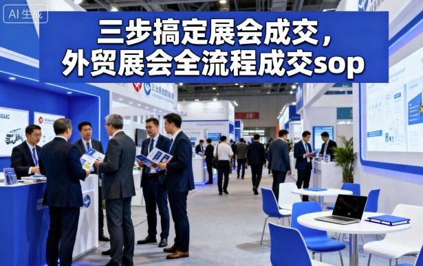 三步搞定展会成交，外贸展会全流程成交sop-HEIXMI（中国站）