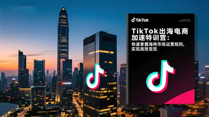 TikTok出海电商加速特训营：快速掌握海外市场运营规则，实现高效变现-HEIXMI（中国站）