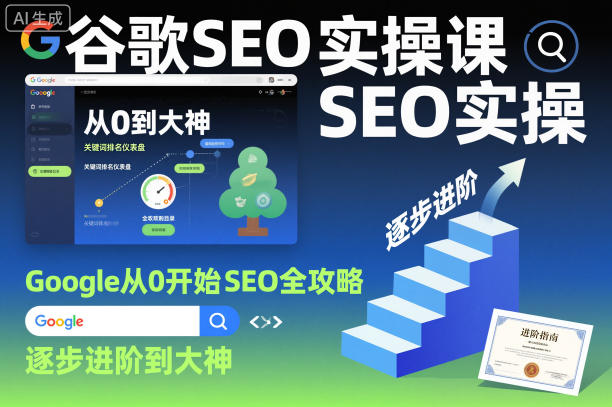 谷歌SEO实操课，Google从0开始SEO全攻略，逐步进阶到大神-HEIXMI（中国站）