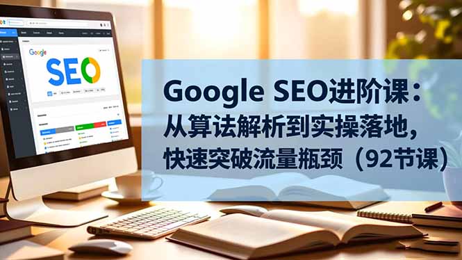 Google SEO进阶课：从算法解析到实操落地，快速突破流量瓶颈(92节课-HEIXMI（中国站）