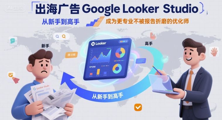 出海广告Google Looker Studio从新手到高手，成为更专业不被报告折磨的优化师-HEIXMI（中国站）