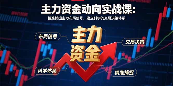 主力资金动向实战课-8月：精准捕捉主力布局信号，建立科学的交易决策体系-HEIXMI（中国站）