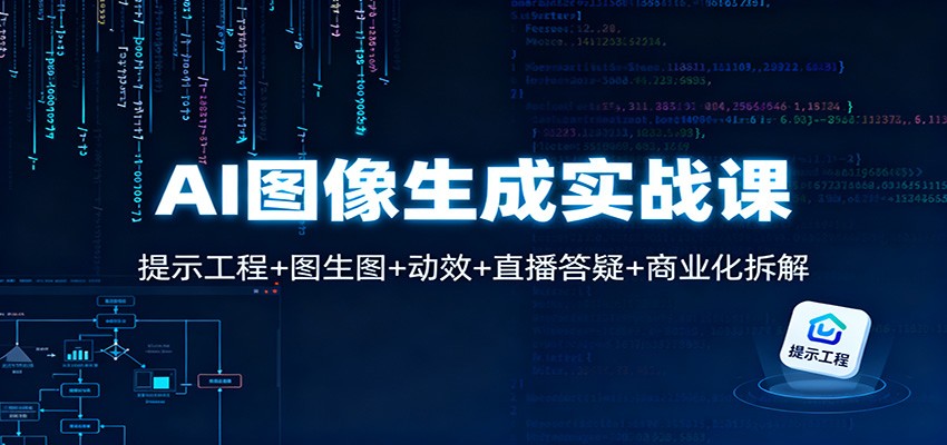 AI图像生成实战课：提示工程+图生图+动效+直播答疑+商业化拆解-HEIXMI（中国站）
