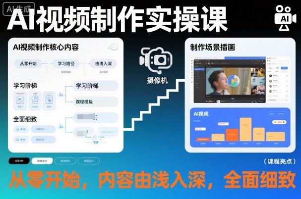 AI视频制作实操课，从零开始，内容由浅入深，全面细致-HEIXMI（中国站）