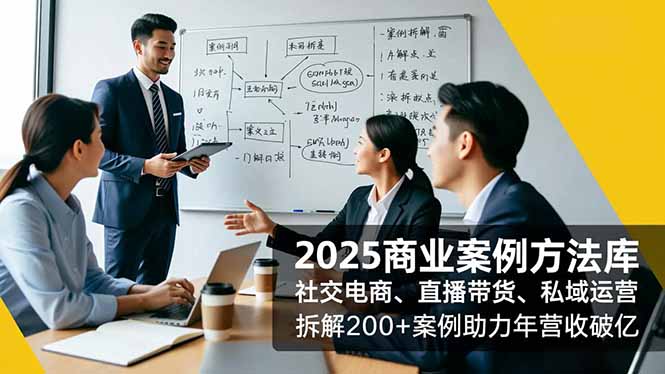 2025商业案例方法库，社交电商、直播带货、私域运营，拆解200+案例助力年营收破亿-HEIXMI（中国站）
