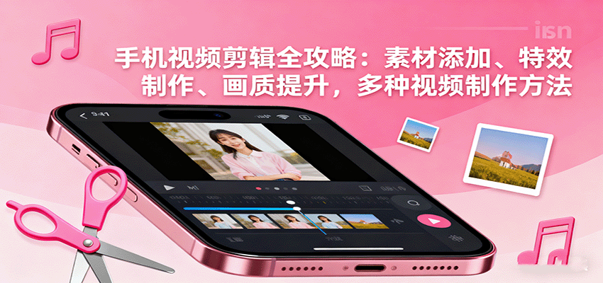 手机视频剪辑全攻略：素材添加、特效制作、画质提升，多种视频制作方法-HEIXMI（中国站）