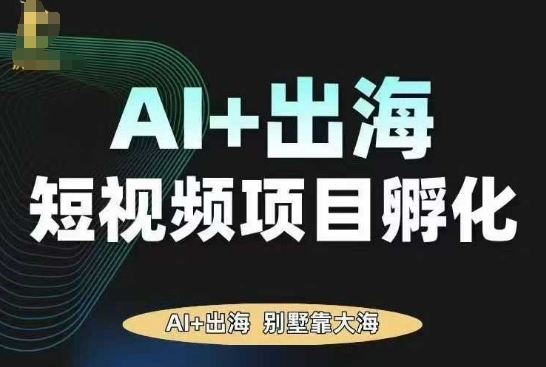 AI·TikTok AI+出海短视频项目孵化，陪你从0-1借助AI实现出海变现-HEIXMI（中国站）