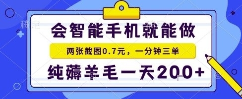 手机项目，二十秒一单，纯薅羊毛一天2张+做就有【揭秘】-HEIXMI（中国站）