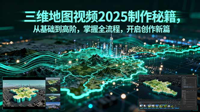三维地图视频2025制作秘籍，从基础到高阶，掌握全流程，开启创作新篇-HEIXMI（中国站）