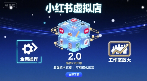 小红书虚拟店矩阵2.0，全新操作，超强技术，可工作室放大-HEIXMI（中国站）