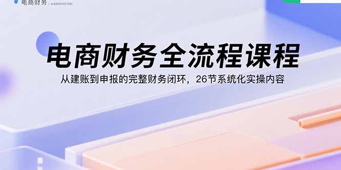 电商财务全流程课程：从建账到申报的完整财务闭环，26节系统化实操内容-HEIXMI（中国站）