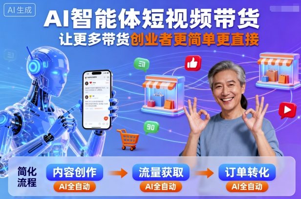 AI智能体短视频带货，让更多带货创业者更简单更直接-HEIXMI（中国站）