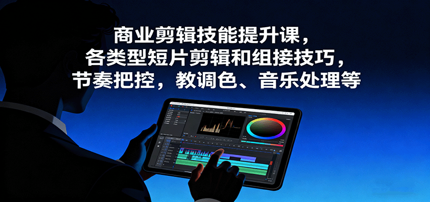 商业剪辑技能提升课，各类型短片剪辑和组接技巧，节奏把控，教调色、音乐处理等-HEIXMI（中国站）