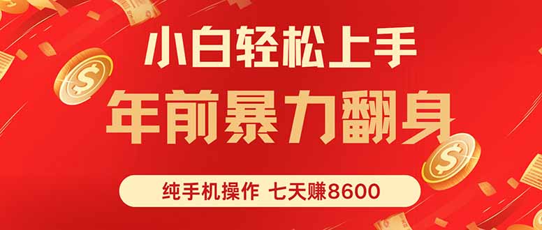 七天狂赚8600，小白纯手机操作，日入1000+-HEIXMI（中国站）