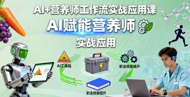 AI+营养师工作流实战应用课，AI赋能营养师-HEIXMI（中国站）