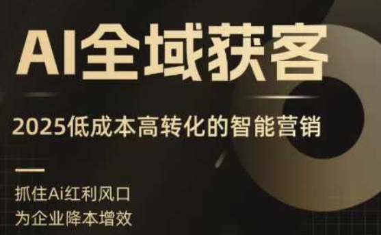 AI全域获客实训营，2025低成本高转化的智能营销，精准找客，高效营销-HEIXMI（中国站）
