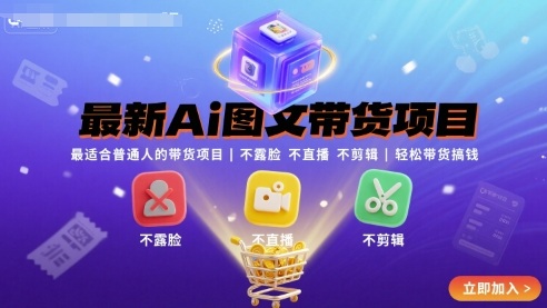 最新Ai图文带货项目，最适合普通人的带货项目，不露脸 不直播 不剪辑就可以轻松带货搞钱-HEIXMI（中国站）