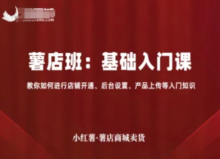 小红薯薯店商城卖货，基础入门课，教你如何进行店铺开通、后台设置、产品上传等入门知识-HEIXMI（中国站）